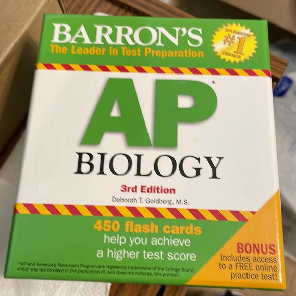Barron’s Other Barrons Ap Biology Flash Cards Poshmark